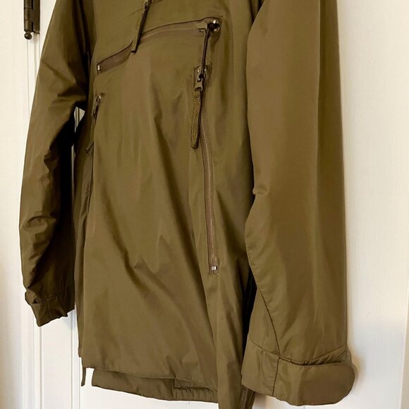 Army Green Fleece Lined Anorak Pullover Jacket | Small-Medium - Picture 4 of 8